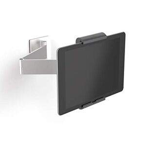 Durable Tablet Wandhalterung (mit Schwenkarm für Tablets 7-13 Zoll, 360° drehbar mit Diebstahlsicherung) silber/anthrazit, 893423