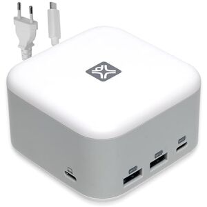 XtremeMac X-Cube Pro USB-C Dockingstation Leistungsstarker 6-in-1 USB Hub, USB C Adapter für MacBook & Laptops, USB C Hub mit 130W, USB-A, HDMI 4K, Ethernet Ideal für den modernes Setup