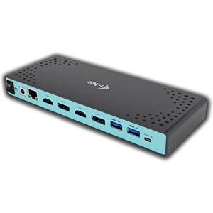 i-tec USB 3.0 / USB-C 5K Universal Docking Station (2x 4K 60Hz Video, 2x HDMI, 1x LAN, 5x USB 3.0, 1x USB-C, Aufladung über USB-C (bis zu 65W) kompatibel mit Thunderbolt 3, für WIN/MAC/Android/Linux)