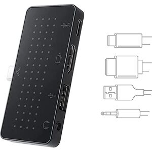 Twelve South StayGo Mini Ultra Slim USB-C Hub für Type C Tablets, Laptops und iPad Pro, Leichter Datenhub Adapter für Zuhause, Büro & Reisen, Schwarz