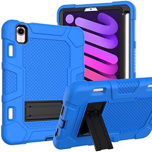 Visaccy Amazon Brand Hülle für iPad Mini 6.Generaton, iPad 8.3 Zoll 2021, 360° Schutzhülle mit Stifthalter Unterstützt Pencil Charging Touch ID Soft TPU Case (Blau)