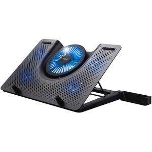 Trust Laptop Kühler GXT 1125 Quno Cooling Pad, Cooler Ständer, LED-Beleuchtung, 5 Lüftern, Verhindert Überhitzung, für Laptops/Notebooks/Macbooks bis 17,3 Zoll