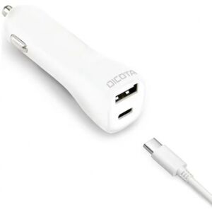 Dicota Universal Car Notebook Charger USB-C - Weiss