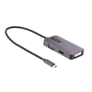 StarTech.com Startech 118-USBC-HDMI-VGADVI - USB C Video Adapter, USB-C auf HDMI DVI VGA Adapter
