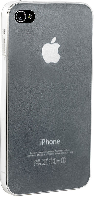 Xcase Ultradünnes Schutzcover für iPhone 4/4s, halbtransparent, 0,3 mm