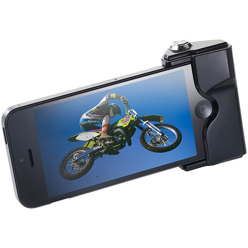 Callstel Aufsteckbarer Kameragriff mit Auslöser für iPhone 5/5s/SE