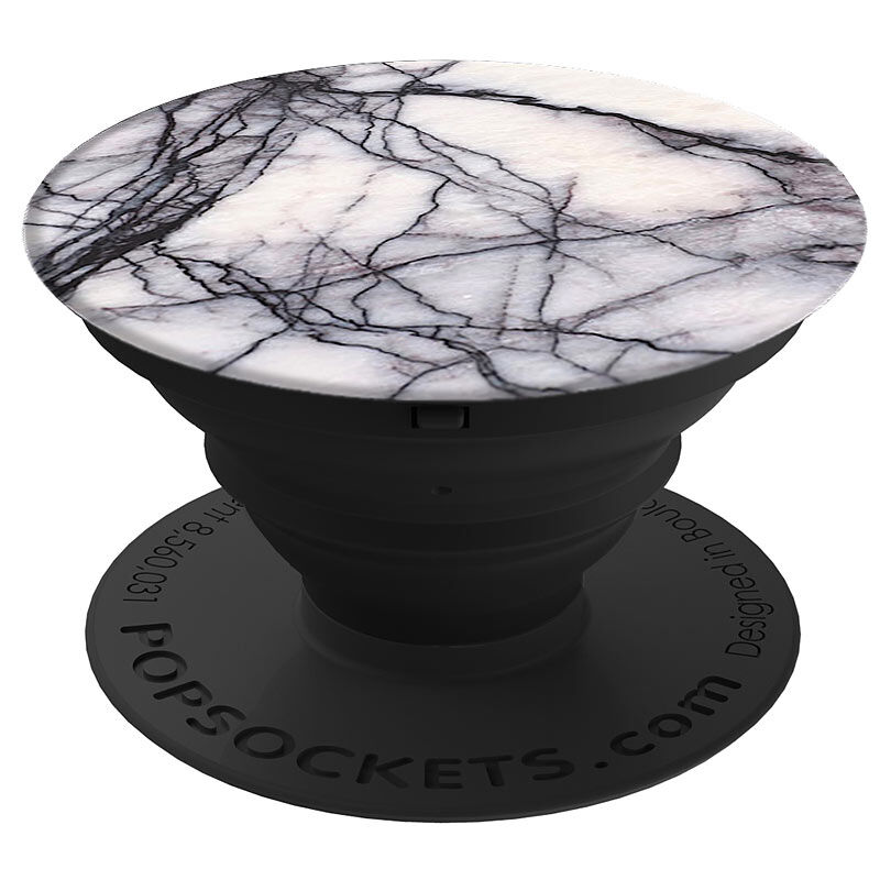 PopSockets Ausziehbarer Sockel und Griff für Smartphones und Tablets -WhiteMarble