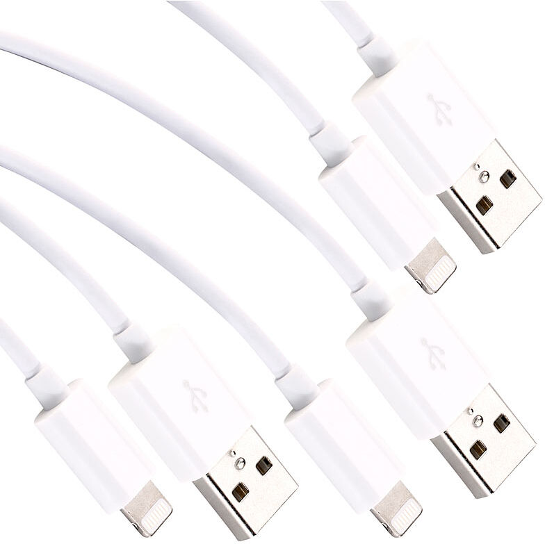 Callstel 3er-Set Daten- & Ladekabel ab iPhone 5, Apple-zertifiziert, 50 cm