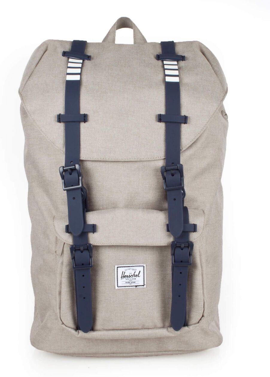 Herschel Little America Mid-Volume Backpack #10020 raven crosshatch/black