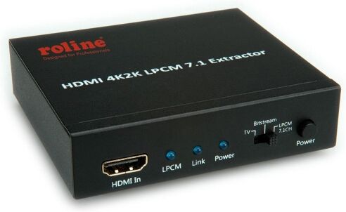 Roline HDMI 4K Audio Extraktor, LPCM 7.1