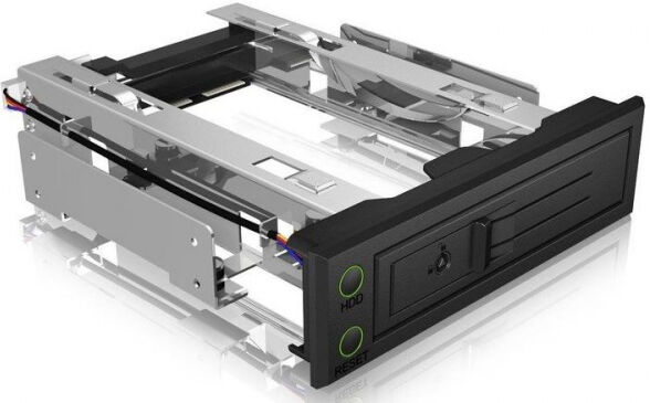 Icy Box IB-166ssK-B - 3.5 Zoll SATA/SAS HD trägerloser Wechselrahmen