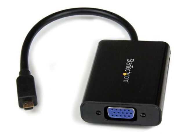 StarTech.com StarTech MCHD2VGAA2 - Micro HDMI auf VGA Konverter mit Audio - Micro HD zu VGA Adapter 1080p