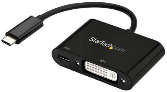 StarTech.com StarTech CDP2DVIUCP - USB-C auf DVI Adapter mit USB Stromversorgung -1920 x 1200 - Schwarz