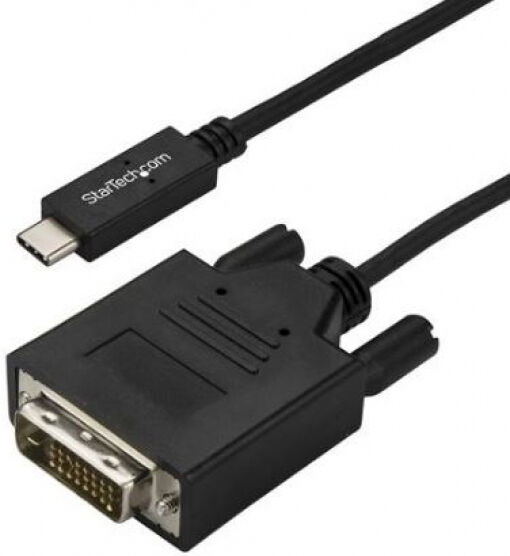 StarTech.com StarTech CDP2DVI3MBNL - USB-C auf DVI Kabel - 1920 x 1200 - Schwarz - 3m