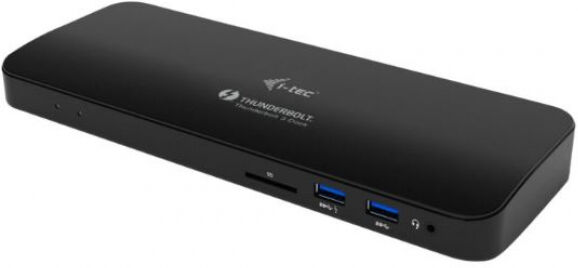 iTEC i-Tec TB3HDMIDOCKPLUS - Thunderbolt 3 Dual 4K Docking Station + USB-C to DisplayPort Cable + Power Adapter 180W