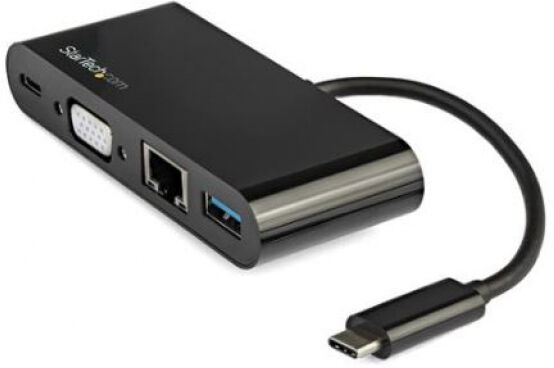 StarTech.com Startech DKT30CVAGPD - USB-C VGA Multiport Adapter - Power Delivery (60W) - USB 3.0 - Gigabit Ethernet