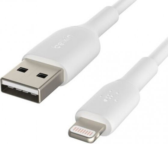 Belkin Lightning Lade/Sync Kabel 1m, PVC, Weiss, mfi zertifiziert