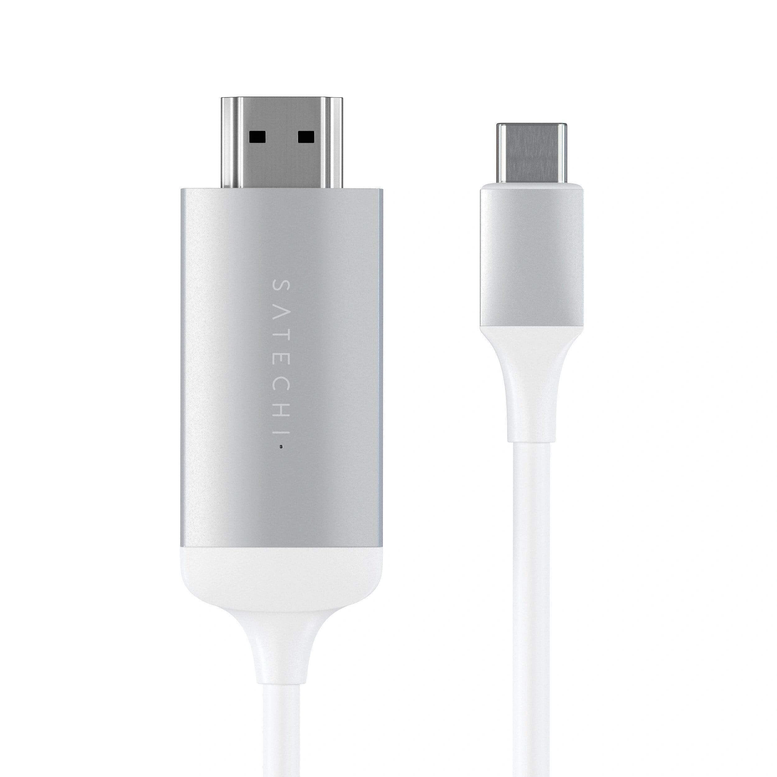 Satechi Propojovací kabel - Satechi, Aluminium USB-C to HDMI Silver