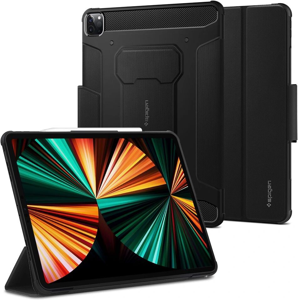 Spigen Pouzdro / kryt pro iPad Pro 12.9 (2021) - Spigen, Rugged Armor Pro Black