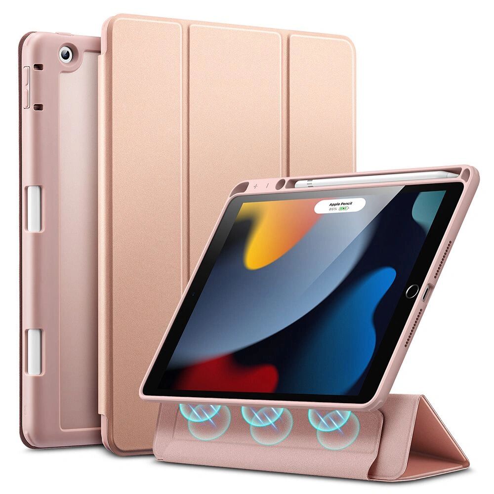 Esr Pouzdro / kryt pro iPad 10.2 (2021/2020/2019) - ESR, Rebound Hybrid Frosted Pink