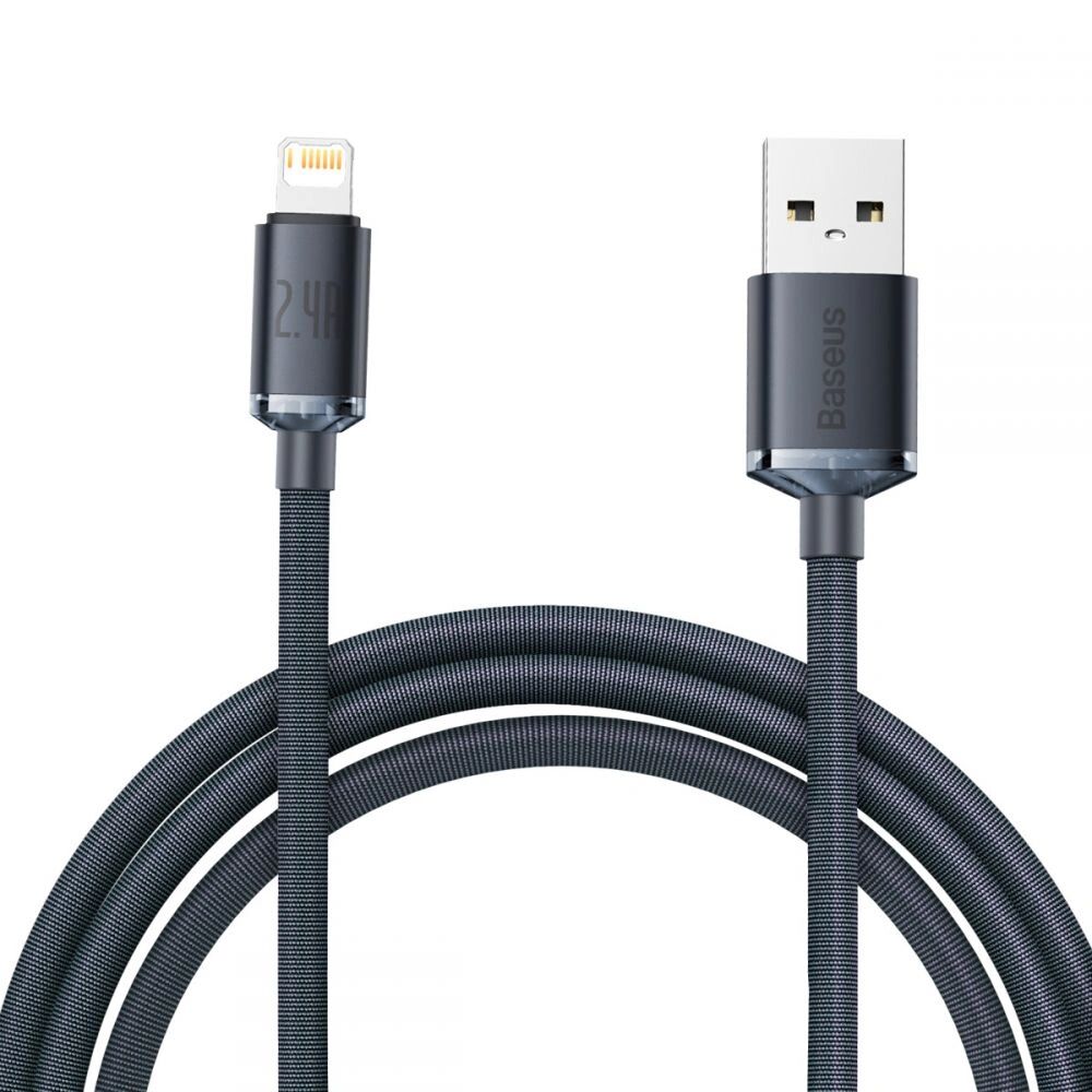 Baseus Kabel USB-A/Lightning - Baseus, Crystal Shine 200cm Black