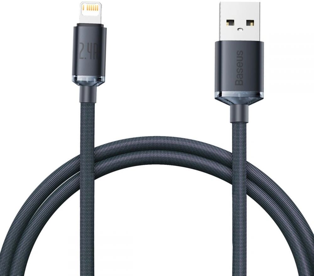 Baseus Kabel USB-A/Lightning - Baseus, Crystal Shine 120cm Black