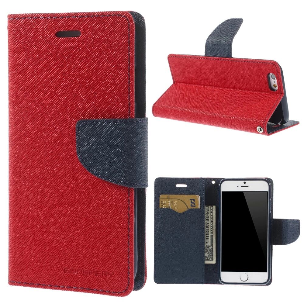 Mercury Pouzdro / kryt pro Apple iPhone 6 / 6S - Mercury, Fancy Diary Red/Navy