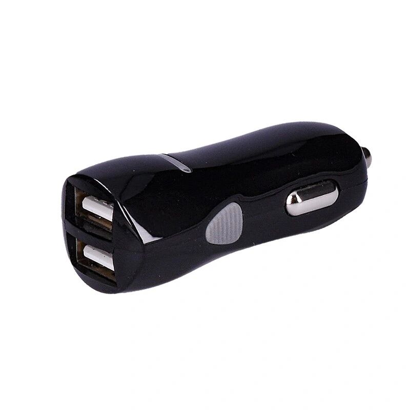 Solight USB nabíjecí autoadaptér, 2x USB, 3100mA max., DC 12-24V, černý