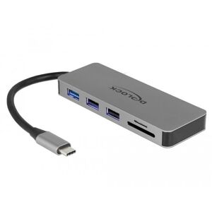 DeLock Dockingstation für Mobilgeräte USB Type-C zu HDMI / USB 3.0 Type-A / USB 2.0 Type-A / SD / Micro SD