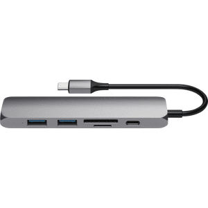 SATECHI ST-SCMA2M - USB-C Dockingstation, Aluminium, Slim, grau