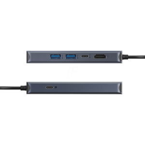 HYPER HD4002GL - PortReplicator/Dockingstation, USB-C, 6 Port