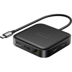 HYPER HD583-GL - PortReplicator/Dockingstation, USB-C, 8 Port