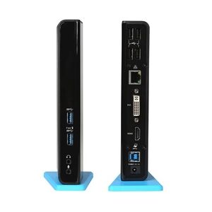 I-Tec USB 3.0 Dual Docking Station Gigabit Ethernet Schwarz