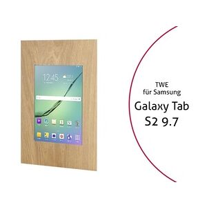 TabLines TWE019O Tablet Wandeinbau für Samsung Tab S2 9.7, Eiche