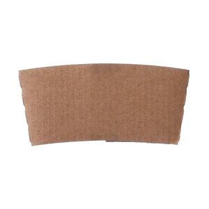 WISEFOOD 50 Stück - Papier Sleeve - kraft für Becher 200ml - Kartonmanschette Becherbanderolen, Bechermandschetten