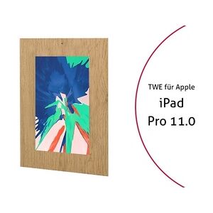 TabLines TWE070O Tablet Wandeinbau für Apple iPad Pro 11, DS, Eiche