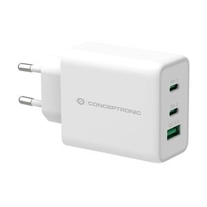 Conceptronic ALTHEA 3-Port 65W GaN USB-PD-Ladegerät, QC 3.0