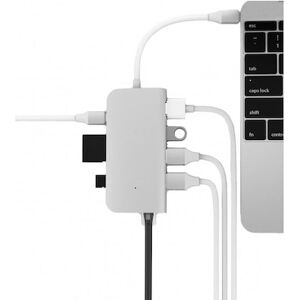 LMP 8 Port USB-C mini Dock silber