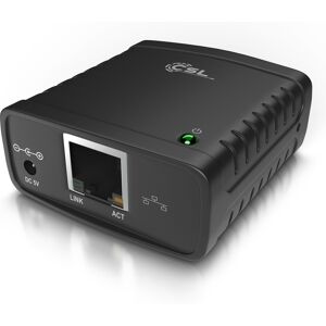 CSL Fast Ethernet USB Printserver inklusive Netzteil PC und MAC / Windows 10 fähig