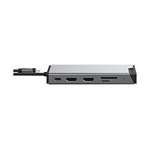 ALOGIC DV3 - Mini-Dock - USB-C - VGA, 2 x HDMI - 1GbE