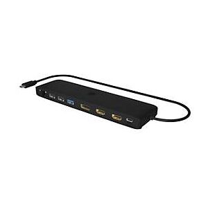 ICY BOX IB-DK2116AC - Dockingstation - USB-C 3.2 Gen 2 / Thunderbolt 3 / Thunderbolt 4 - 2 x HDMI, DP - 1GbE