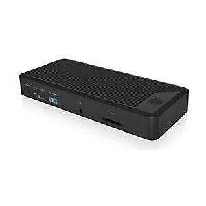 ICY BOX IB-DK2280AC - Dockingstation - USB-C / USB4 / Thunderbolt 3 / Thunderbolt 4 - 3 x HDMI, 3 x DP - 2.5GbE - 135 Watt