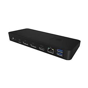 ICY BOX IB-DK2405-C - Dockingstation - USB-C - HDMI, DP - GigE