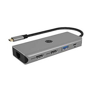 ICY BOX IB-DK4012-CPD - Dockingstation - USB-C 3.2 Gen 2 - 2 x HDMI - 1GbE