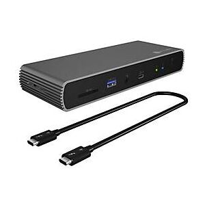 ICY BOX IB-DK8801-TB4 - Dockingstation - USB-C / Thunderbolt 4 - HDMI, DP - 1GbE - 135 Watt