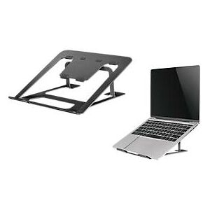 Laptop Ständer Neomounts by NewStar NSLS085BLACK, für Laptops 10-17″ & bis 5 kg, 6-stufig manuell höhenverstellbar, zusammenklappbar, schwarz