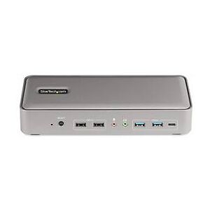 StarTech.com Dual-Laptop USB-C KVM Docking Station, Dual Monitor 4K 60Hz DisplayPort Dock, 5-Port USB Hub, GbE, 90W/45W Power Delivery to Two Laptops, Windows/Mac, 2-Host KVM Dock - Dockingstation - USB-C 3.2 Gen 2 - 2 x DP - 1GbE - TAA-konform