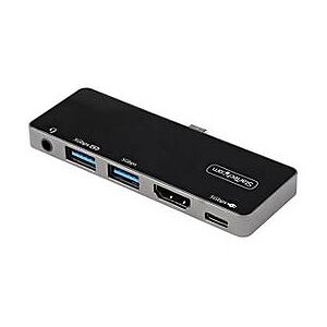 StarTech.com USB-C Digital AV-Multiport-Adapter - USB-C auf 4K 60Hz HDMI 2.0, USB-C Power Delivery 100W Pass-Through, 3-Port USB 3.0 Hub - USB-C Mini Dock - Portable USB Typ-C Travel Dock (DKT30ICHPD) - Dockingstation - USB-C - HDMI