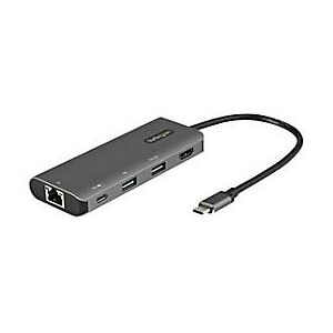 StarTech.com USB C Multiport Adapter - 10 Gbit/s USB Typ C Mini Dock mit 4K 30Hz HDMI - USB PD - 3 Port USB Hub, GbE - USB 3.1 - Dockingstation