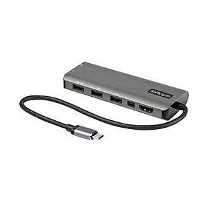 StarTech.com USB-C Multiport Adapter - USB-C auf HDMI oder Mini DisplayPort 4K 60Hz, 100W Power Delivery Pass-Through, 4-Port 10 Gbit/s USB Hub - USB Typ-C Mini Dock - 30cm Kabel (DKT31CMDPHPD) - Dockingstation - USB-C / Thunderbolt 3